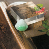 A-Grade Natural Moss On Snow Jadeite Buddha Pendant No.172913