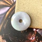 A-Grade Natural Lavender Jadeite Donut Pendant No.171545
