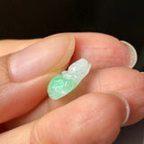 A-Grade Natural Moss On Snow Jadeite Buddha Pendant No.172913