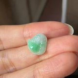 A-Grade Natural Moss On Snow Jadeite Buddha Pendant No.172914