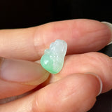 A-Grade Natural Moss On Snow Jadeite Buddha Pendant No.172915