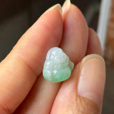 A-Grade Natural Moss On Snow Jadeite Buddha Pendant No.172915