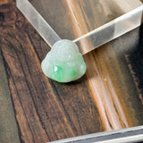 A-Grade Natural Moss On Snow Jadeite Buddha Pendant No.172916