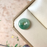 A-Grade Natural Bluish Green Jadeite Bagel No.172884