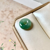 A-Grade Natural Bluish Green Jadeite Bagel No.172884