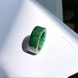 17.2mm A-Grade Natural Imperial Green Jadeite Ring Band No. 162416