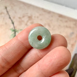A-Grade Natural Light Green Jadeite Bagel No.172885