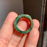 17.2mm A-Grade Natural Imperial Green Jadeite Ring Band No. 162416