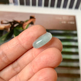 A-Grade Natural Light Greenish Blue Jadeite Bagel No.172886