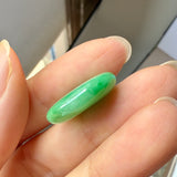 SOLD OUT: A-Grade Natural Moss On Snow Jadeite Donut No.172606