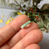 A-Grade Natural White Green Jadeite Bagel No.172887
