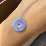 A-Grade Natural Purple Jadeite Donut No.172609