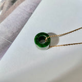 A-Grade Natural Imperial Green Jadeite Barrel No. 172013
