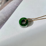 A-Grade Natural Imperial Green Jadeite Barrel No. 172013