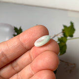 A-Grade Natural White Green Jadeite Bagel No.172888