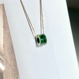 A-Grade Natural Imperial Green Jadeite Barrel No. 172013