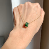 A-Grade Natural Imperial Green Jadeite Barrel No. 172013