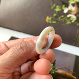 18.9mm A-Grade Natural Tri-Colour Jadeite Ring Band No. 161729