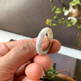 18.9mm A-Grade Natural Tri-Colour Jadeite Ring Band No. 161729