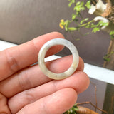 18.9mm A-Grade Natural Tri-Colour Jadeite Ring Band No. 161729