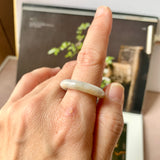 18.9mm A-Grade Natural Tri-Colour Jadeite Ring Band No. 161729
