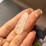 A-Grade Natural Jadeite Goddess of Mercy Pendant No.171576 (Setting Balance)