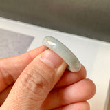 18.9mm A-Grade Natural Bluish Lavender Green Jadeite Ring Band No. 161731