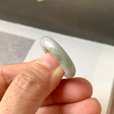 18.9mm A-Grade Natural Bluish Lavender Green Jadeite Ring Band No. 161731