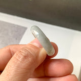 18.9mm A-Grade Natural Bluish Lavender Green Jadeite Ring Band No. 161731