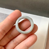 18.9mm A-Grade Natural Bluish Lavender Green Jadeite Ring Band No. 161731