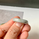 18.9mm A-Grade Natural Bluish Lavender Green Jadeite Ring Band No. 161731
