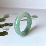 18.7mm A-Grade Natural Green Jadeite Abacus Band No.220685