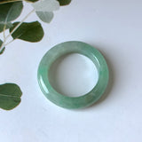 18.7mm A-Grade Natural Green Jadeite Abacus Band No.220685