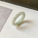 19.1mm A-Grade Natural Light Green Jadeite Ring Band No. 161767