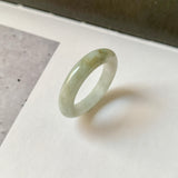 19.1mm A-Grade Natural Light Green Jadeite Ring Band No. 161767
