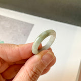 19.1mm A-Grade Natural Light Green Jadeite Ring Band No. 161767