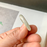 19.1mm A-Grade Natural Light Green Jadeite Ring Band No. 161767