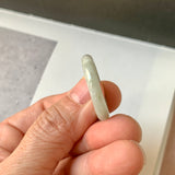 19.1mm A-Grade Natural Light Green Jadeite Ring Band No. 161767