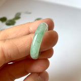 18.7mm A-Grade Natural Green Jadeite Abacus Band No.220685