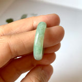 18.7mm A-Grade Natural Green Jadeite Abacus Band No.220685