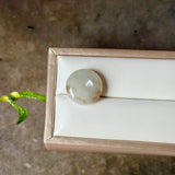 A-Grade Natural Grey Brown Jadeite Donut No.172917