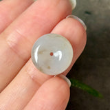 A-Grade Natural Grey Brown Jadeite Donut No.172917