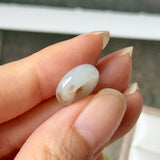 A-Grade Natural Grey Brown Jadeite Donut No.172918