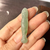 A-Grade Natural Green Jadeite Goddess of Mercy Pendant No.170794