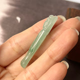 A-Grade Natural Green Jadeite Goddess of Mercy Pendant No.170794