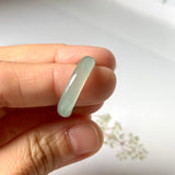 16mm A-Grade Natural Bluish Green Jadeite Abacus Ring Band No.220678