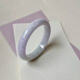 54.3mm A-Grade Natural Lavender Jadeite Modern Round Bangle No.152064