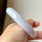 54.3mm A-Grade Natural Lavender Jadeite Modern Round Bangle No.152064