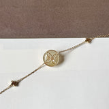 Icy A-Grade Natural Yellow Jadeite Donut Peranakan Tile Bracelet No.190502