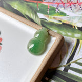 A-Grade Natural Green Jadeite Hulu (Calabash) No.171418
